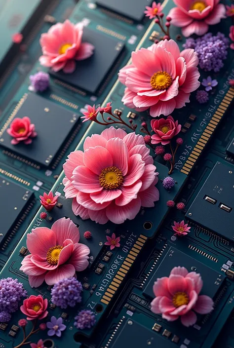 Ram card flowers