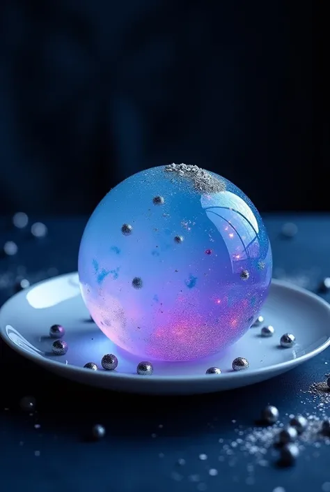 A gelatin inspired by the planet PLUTO


