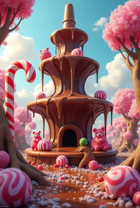 World of candy and choclate fountain 