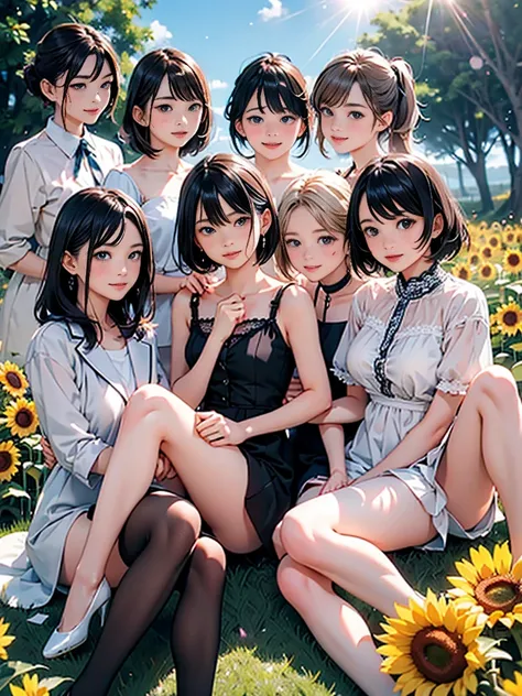 ((masterpiece)),(((Highest quality))),
Five girls intertwinedFacing forward。
Five Intertwining GirlsBold FashionComic Market ScenesFestivals、
Five girls intertwined Idol、
Five girls intertwined Thin thighs,Long intertwined fivesome girls legs,whole body:1....