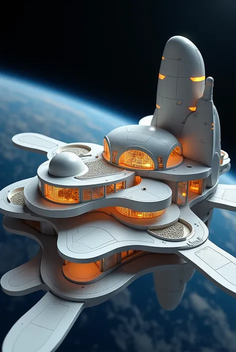 A space hotel outer structure model