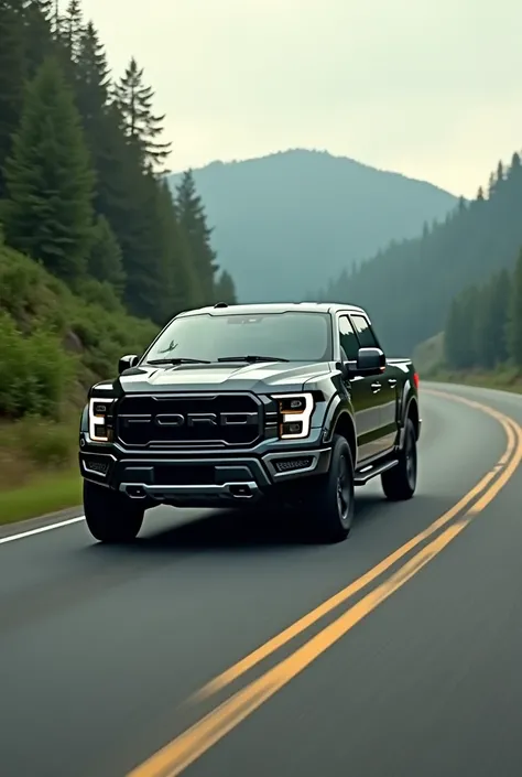 A 2020 Ford Wolf on the road ( that is not a kidnapper)