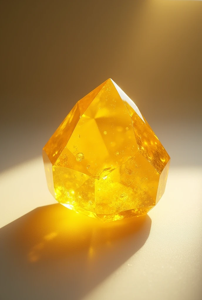 Small yellow colored earth crystal best quality and best effects best shadows best lighting 8k 