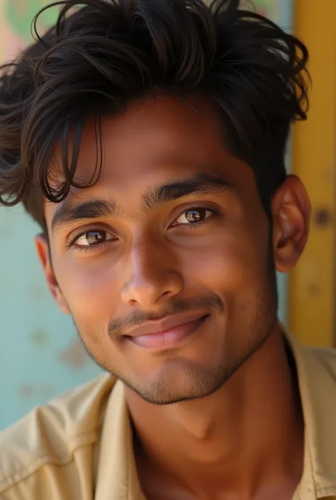 Indian boy  age 18 years name rahul kumar brown skin pure natural