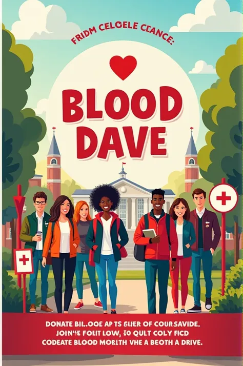 Poster for blood donation for college 