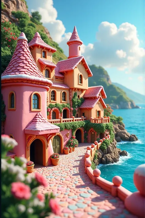 There is an Cinque Terre village made out of candy