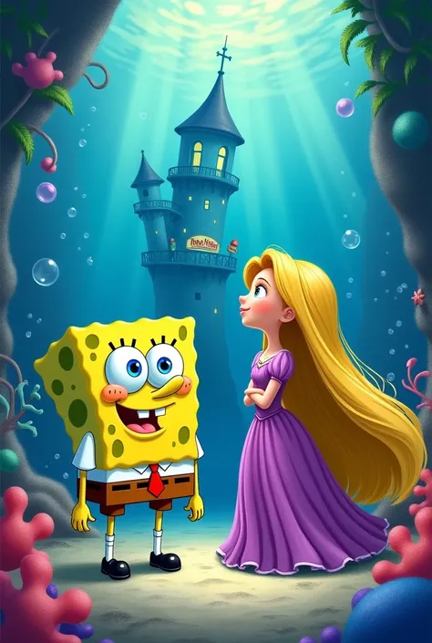 Spongebob and Rapunzel 