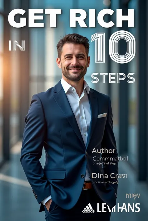 Book with the name “Get rich in 10 steps” by the author “Lev Hans”