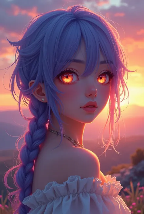 masterpiece, best quality, iced purple hair, sunset eyes, masterpiece, best quality,