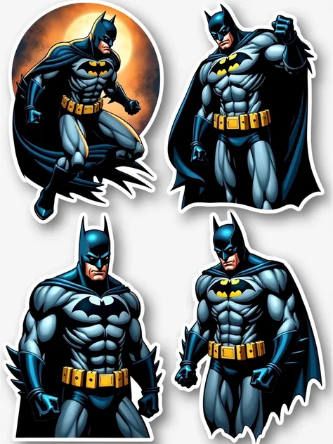 4 Batman stickers