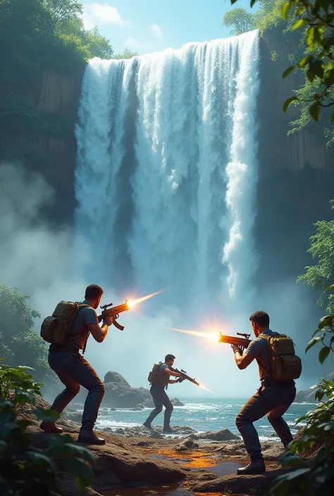 Free fire game game picture waterfall