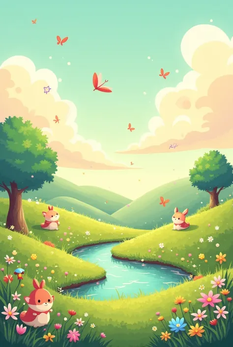 Cutest background design landscape