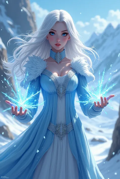 Frost mage woman  anime wanda maximoff 