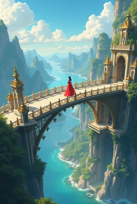 bridge between the worlds, magnificent, close up, details, sharp focus, elegant, highly detailed, illustration, intricate, beautiful, Trending artstation, pixiv, digital Art, by Jordan Grimmer and greg rutkowski, WLOP, Studio Ghibli,