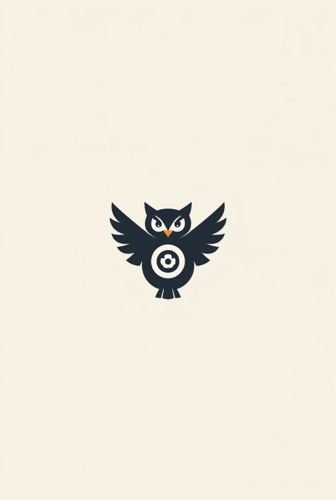 Minimalist letter E logo with owl with soccer ball 