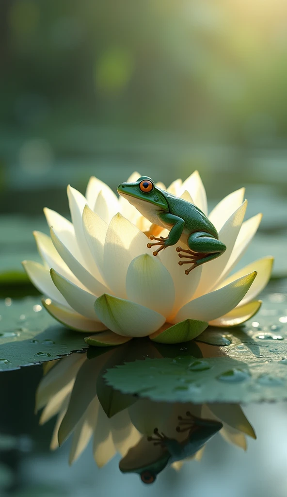 combine lotus with frog