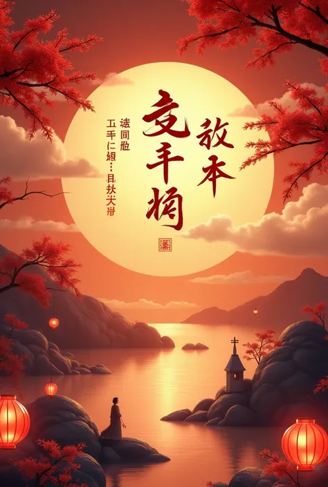 I am an insurance，I want to wish my customers a happy Mid-Autumn Festival.Someone needs to make a sophisticated design，Chinese characters are required