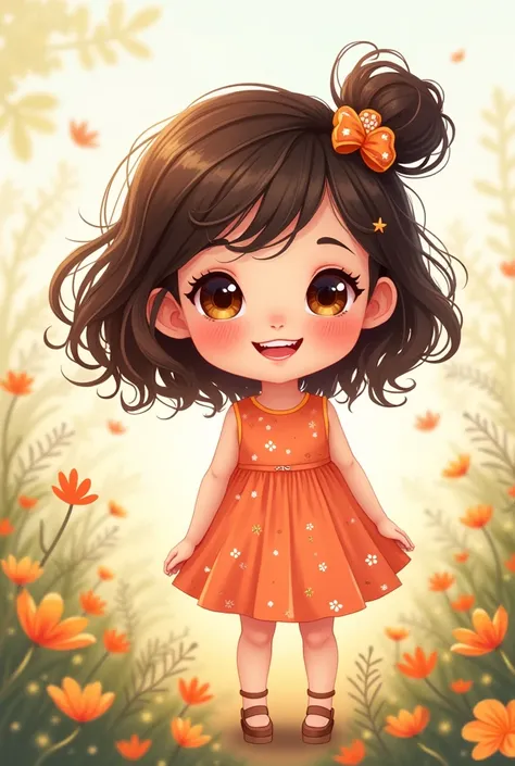 cute　girl　An illustration