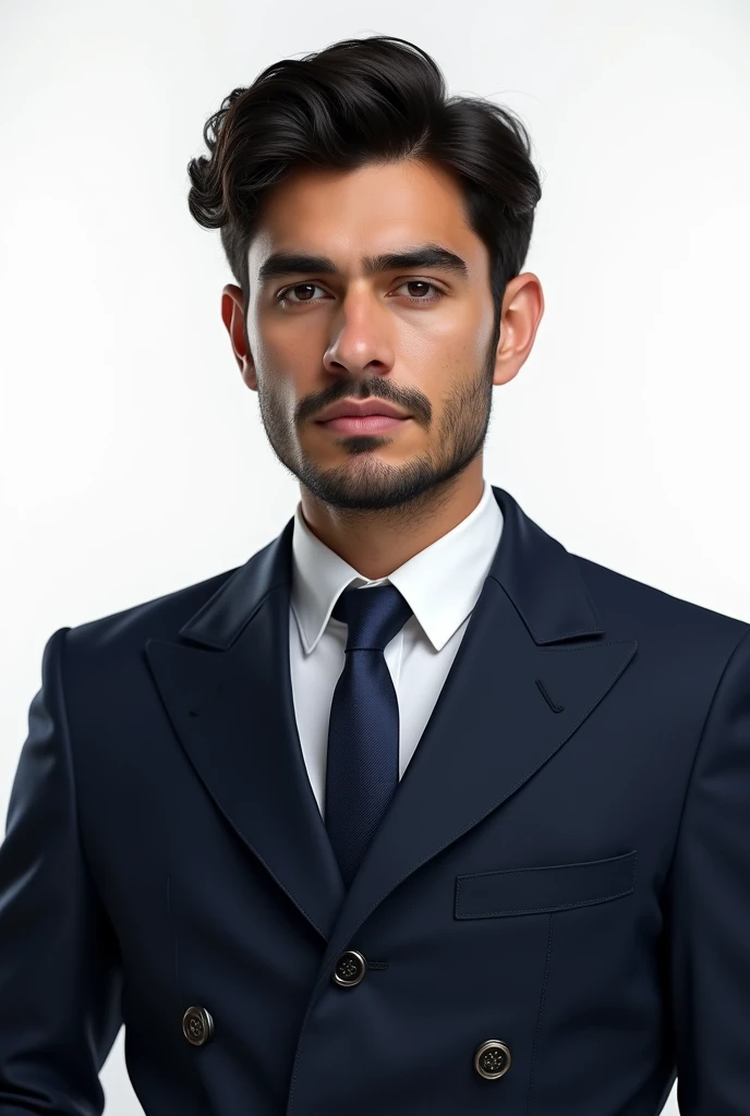 Afganistan male Student, Photoshoot, Wear Oxford University Uniform Suit, Formal, White Background, Ultra HD, Detailed Face, Detailed Skin, Realistic 