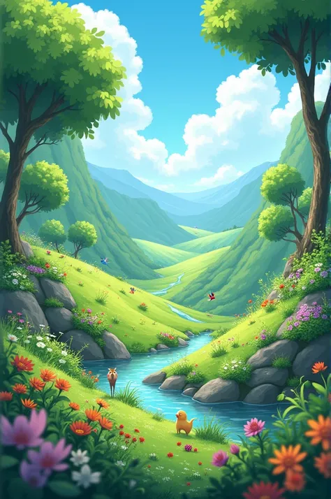 Animated nature background 