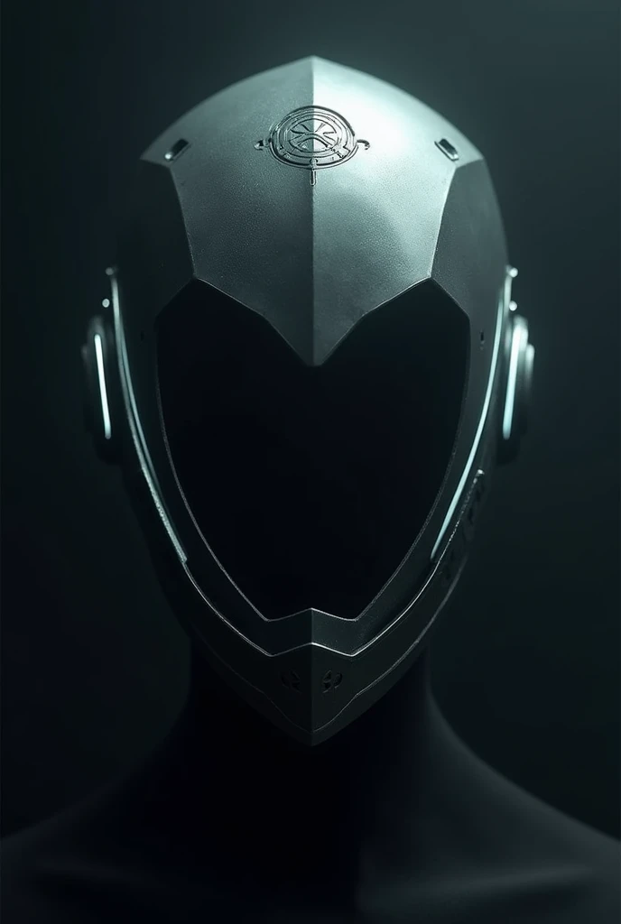 A shiny metal helmet, completely smooth in the front, without opening for the eyes. It emits a faint light around the edges and has an occult symbol engraved on the top..