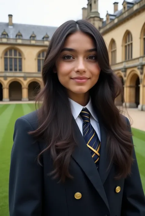 Afghanistan teenage female Student, Photoshoot, Wear Oxford University Uniform, Formal, Oxford University as an Background, Ultra HD, Detailed Face, Detailed Skin, Realistic, Detailed Hair