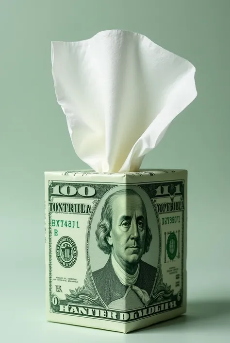 Tissues made from dollar bills