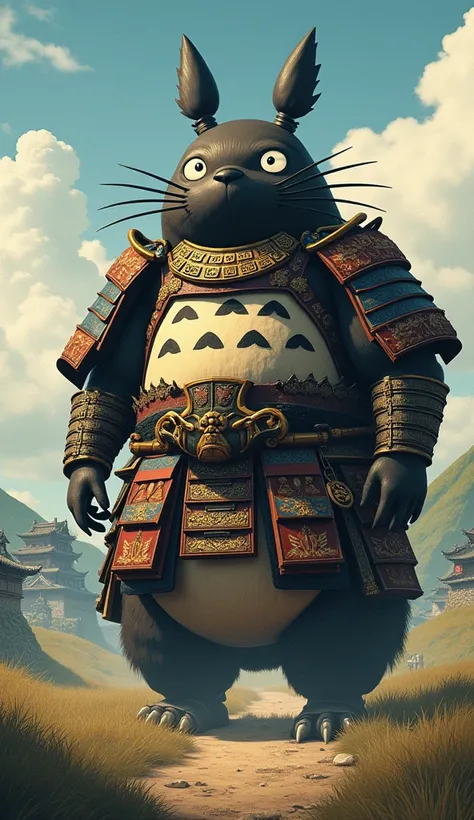 Ghibli&#39;s Totoro、Become a Japanese Sengoku warlord