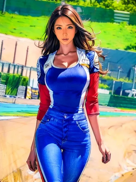 masterpiece, Amazing breathtaking views, perspective, Best Quality, Extremely detailed CG, 8K wallpaper, High resolution, Highly detailed face, Highly detailed eyes, Perfect Anatomy, Highly detailed skin,
(Dynamic Angle, Dynamic pose:1.2), Outdoor, Beach, ...