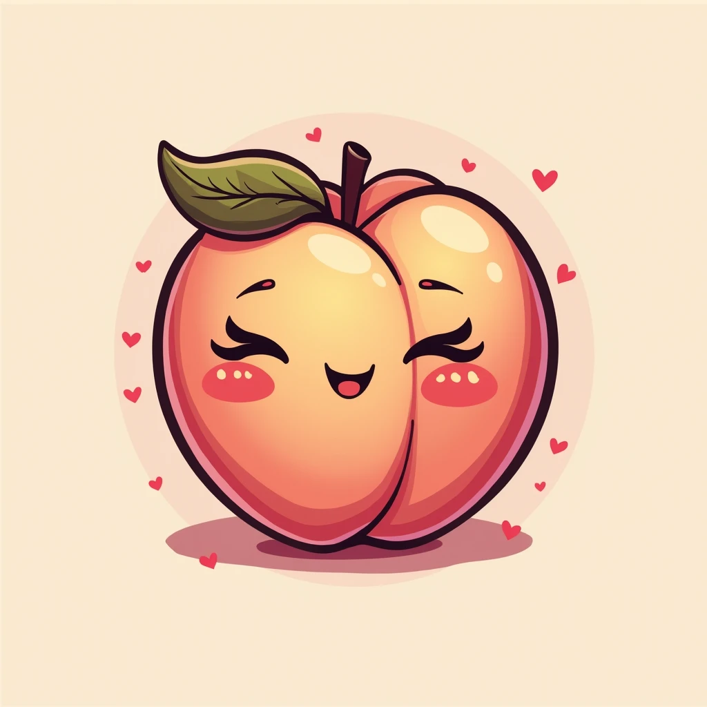 Create a logo for my Instagram page your lusty peach