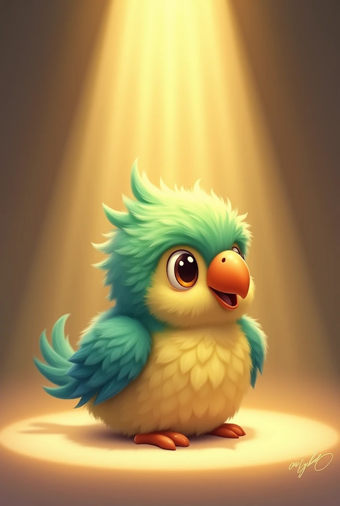 generate me a picture of a cute fluffy PAR spotlight