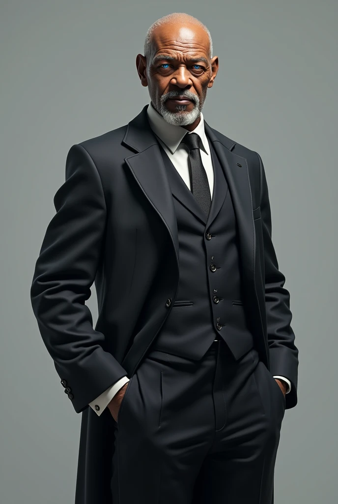 Create an avatar with Morgan Freeman&#39;s characteristics, standing 