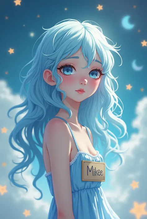 Aquarius, girl with Mikee name tag
