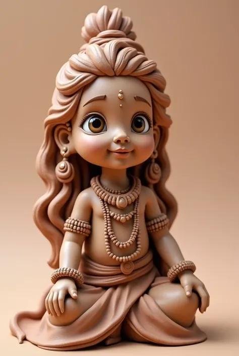 Lord shiv cute clay art
