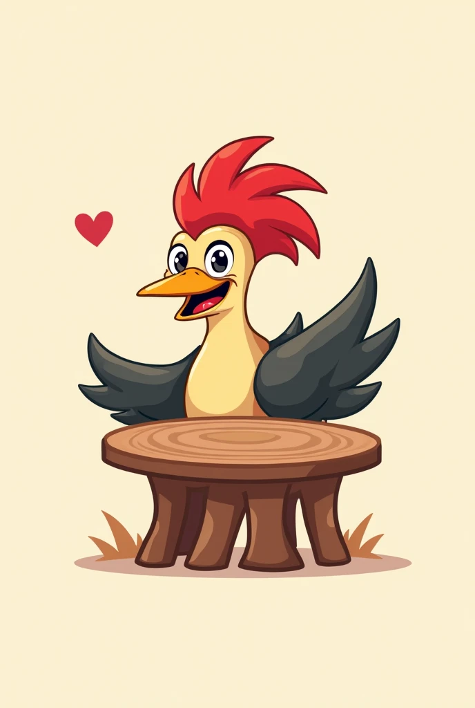 Woody pecker a table logo 

