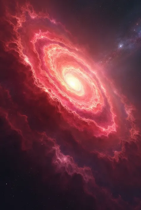 Red and white galaxy