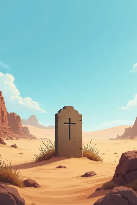 grave in the desert 