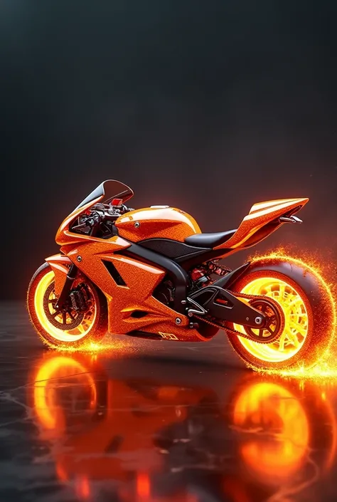 Fire design in motorcycle 