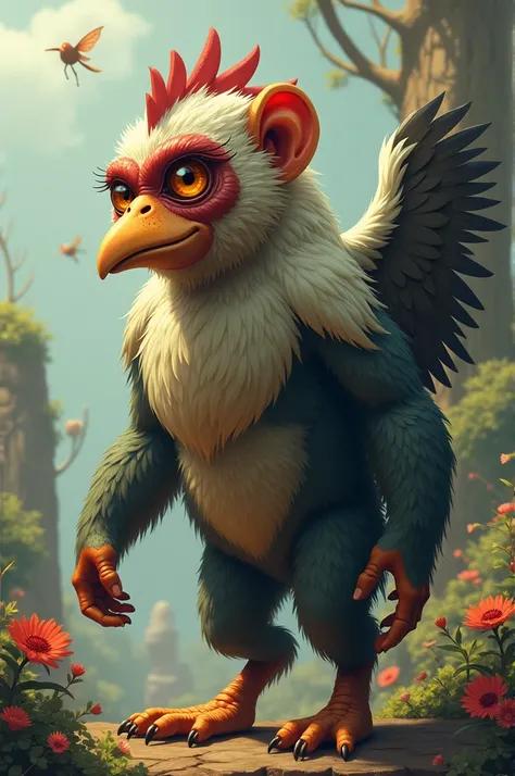 I want a hairy monkey mixed with a chicken 

