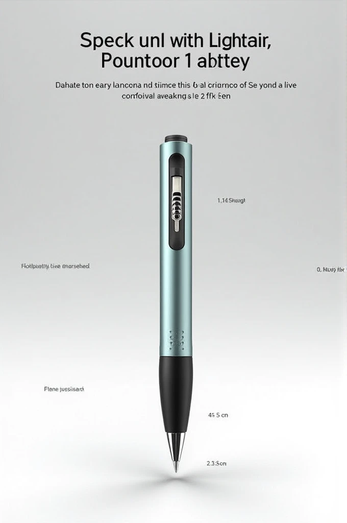 Multifunction Smart Ballpen: LightAir
Features:

Built-in Flashlight:

The pen has a small but powerful LED light at the top end.
The light can be activated with a simple twist or button near the grip.
Adjustable brightness for reading in low-light conditi...