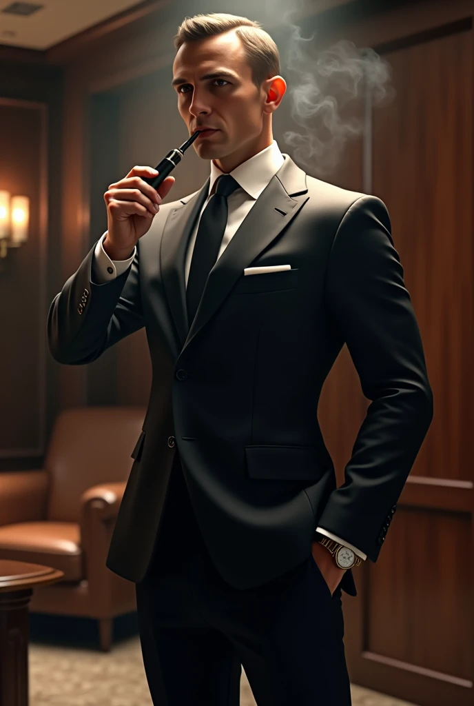 James Bond en train de vaper 