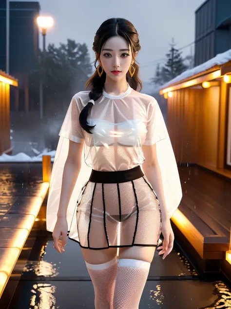 一个有着美丽脸庞的Sexy中国华裔女孩, Wearing revealing, transparent clothing, ((Light theme, Expose the subject))
(((Heavy rain, Future City Hot Springs, Card))),
((8K Ultra HD, 8K, Ultra-high resolution, Best quality, Super Fine, Clear focus. Masterpieces, complete patte...