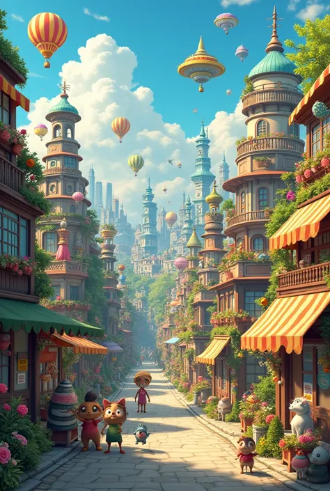 Hidden object picture of a city for children 