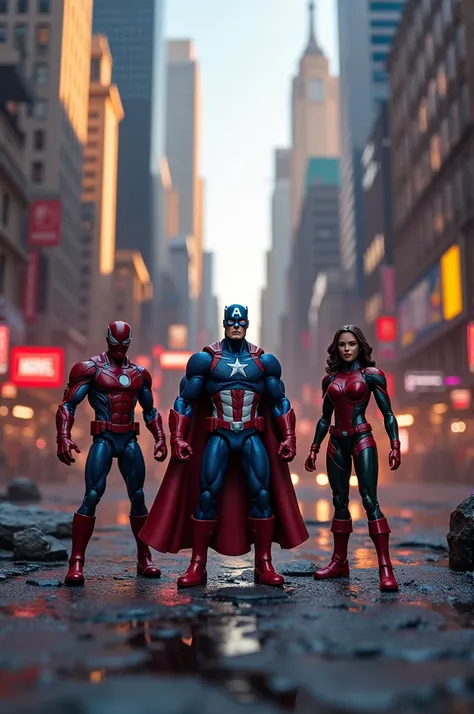 Marvel legends backround, toy photography, city