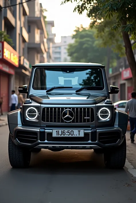 A g wagon in delhi streets of new ashok nagar standing in evening and just a normal pic 