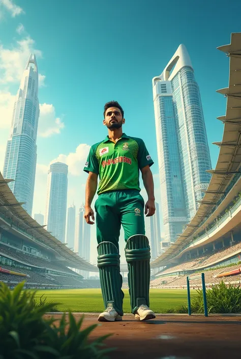 Can u make me an advertisement of a town named "100 century town " with babar azam in it 
