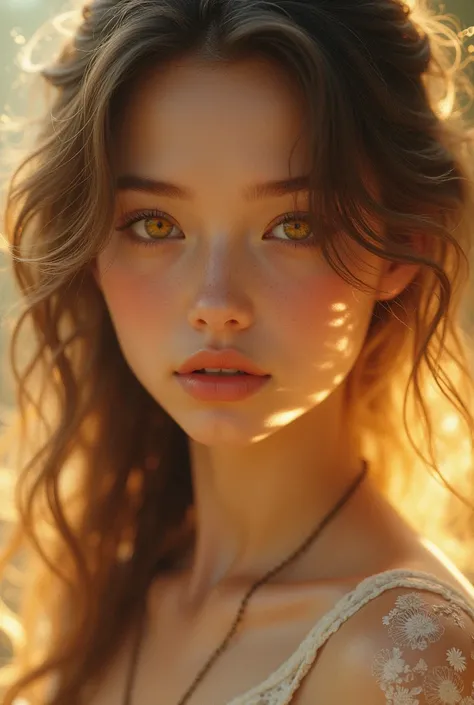 Girl with honey eyes 