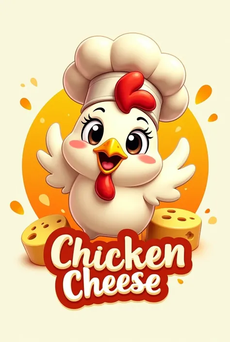 Animated logo for a company called Chicken Cheese 