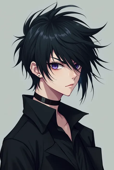 I want a man IN REAL LIFE, with anime style haircut, with the back cut off,but not shaved,with the big top,large bangs and sides,anime boy style EMO GOTHIC