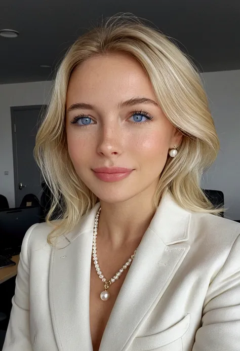 1, but it looks like it&#39;s 15. rich girl style. russian. light blonde hair with white highlights, smooth and shoulder length....